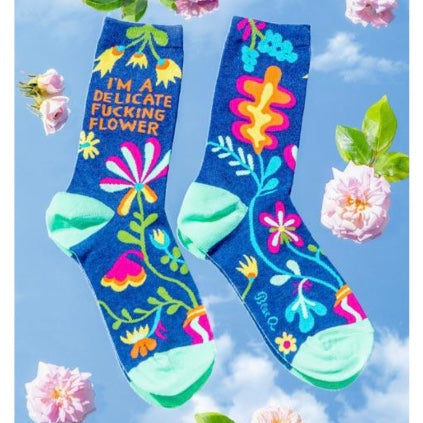 Delicate F***ing Flower Women's Socks - My Secret Garden