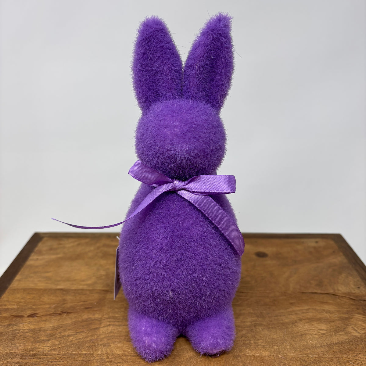 Handcrafted Flocked Easter Bunny 8&quot;