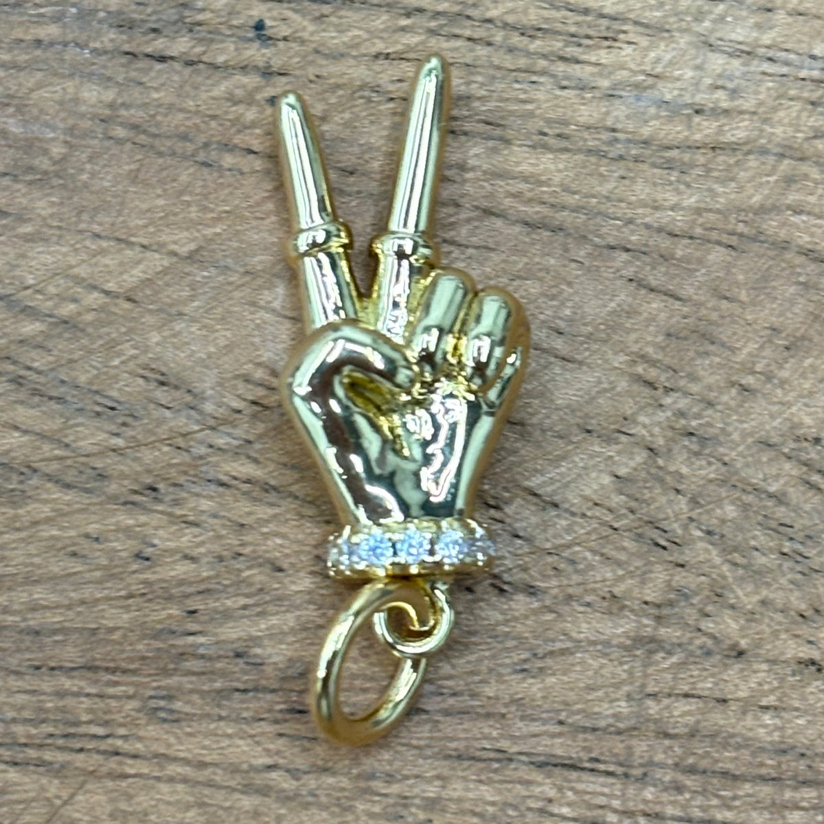 Peace Hand Sign Charm