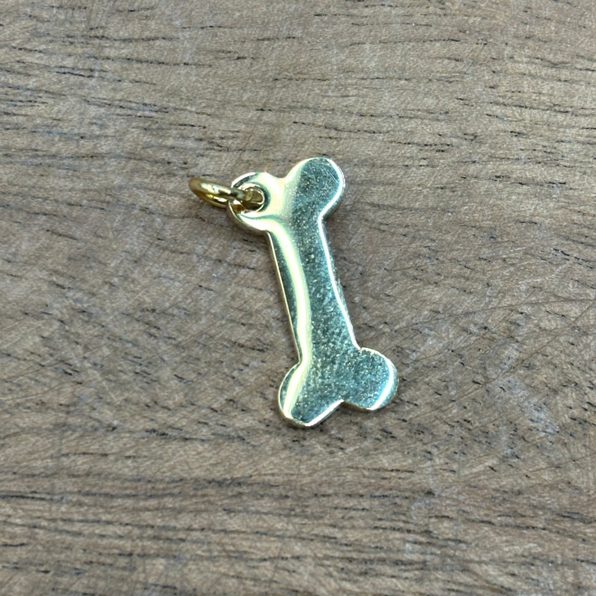 Gold Dog Bone Charm