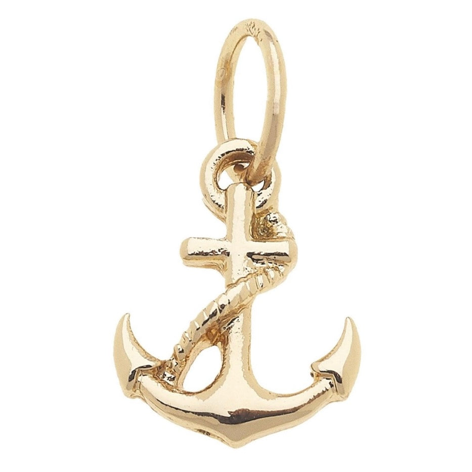 Anchor Charm in Shiny Gold