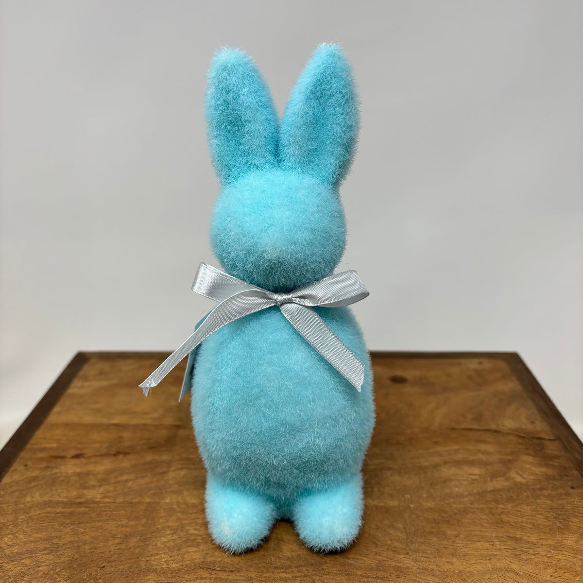 Handcrafted Flocked Easter Bunny 8&quot;