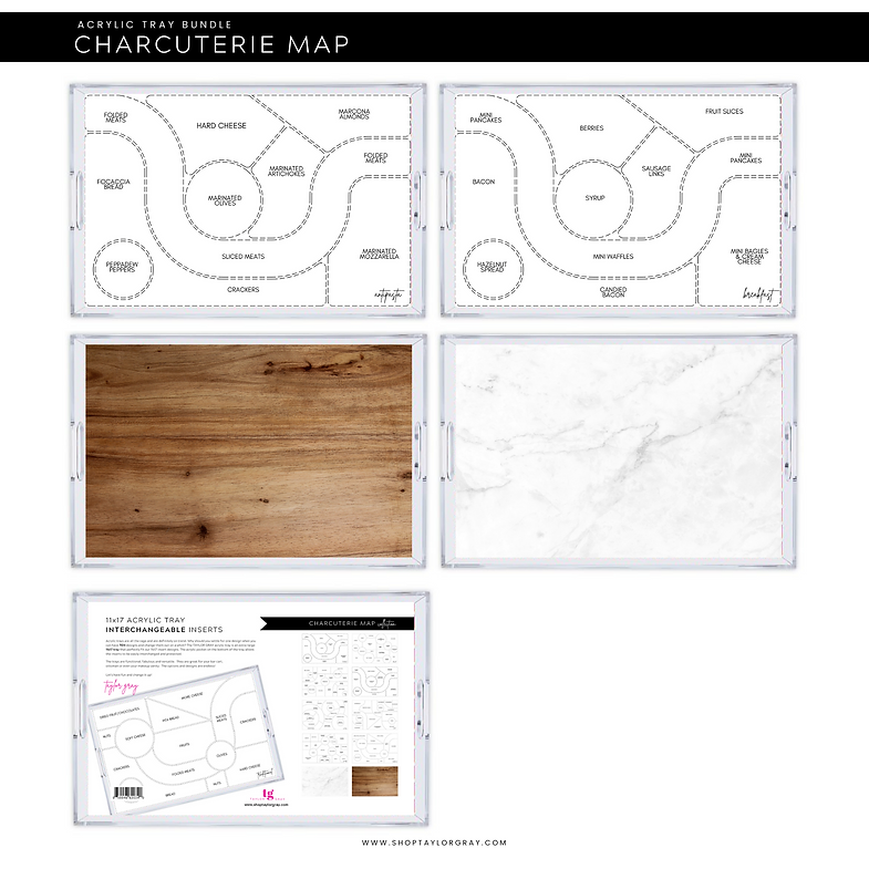 Charcuterie Map Interchangeable Inserts