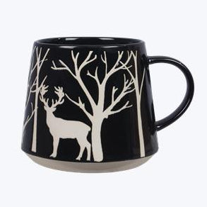 Stoneware Deer 20oz Mug