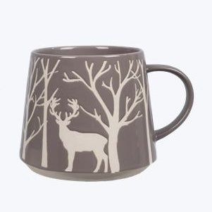 Stoneware Deer 20oz Mug