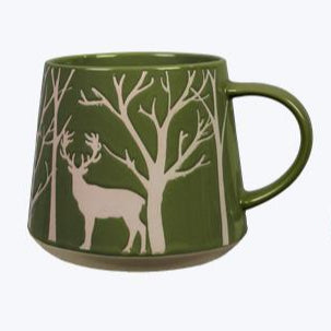 Stoneware Deer 20oz Mug