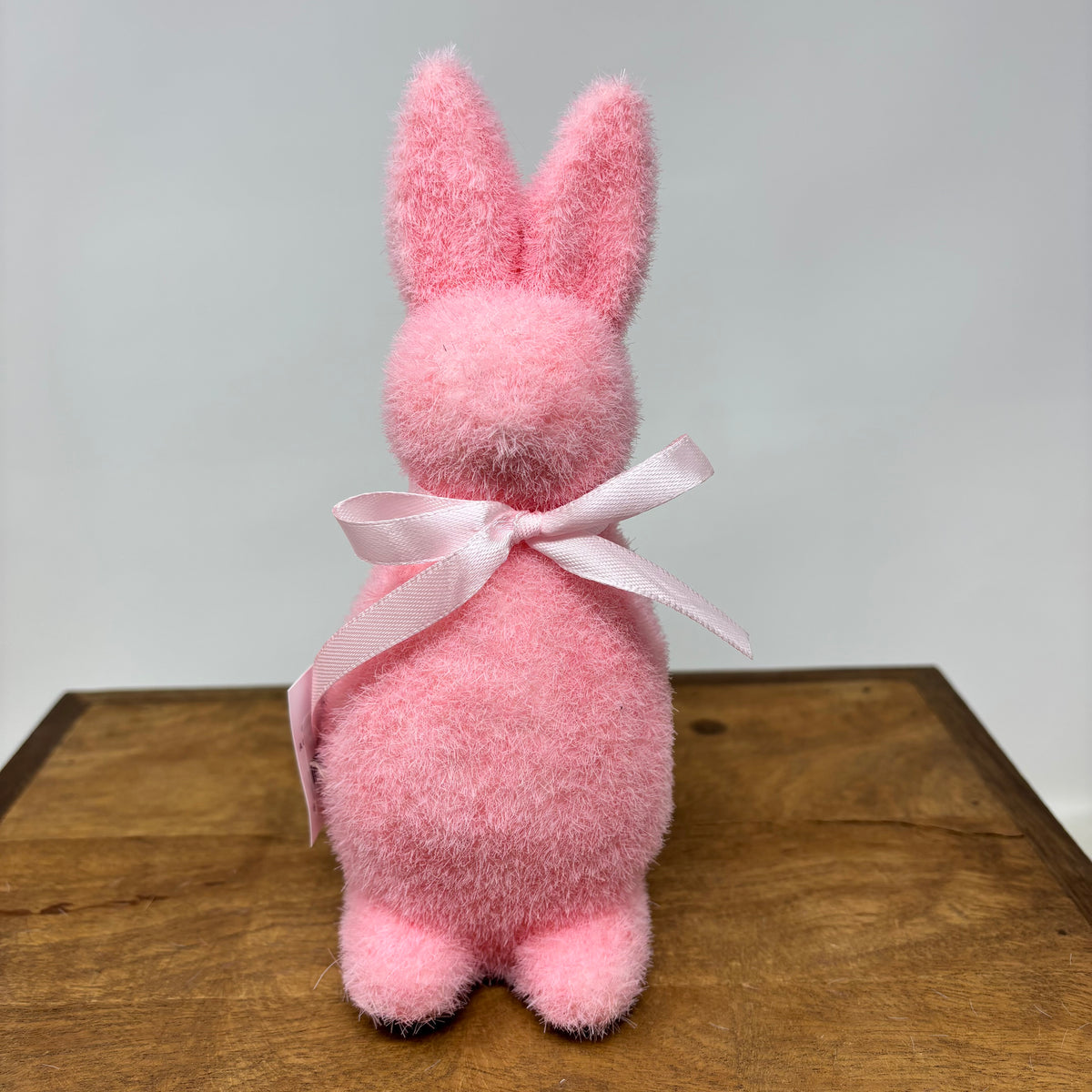 Handcrafted Flocked Easter Bunny 8&quot;