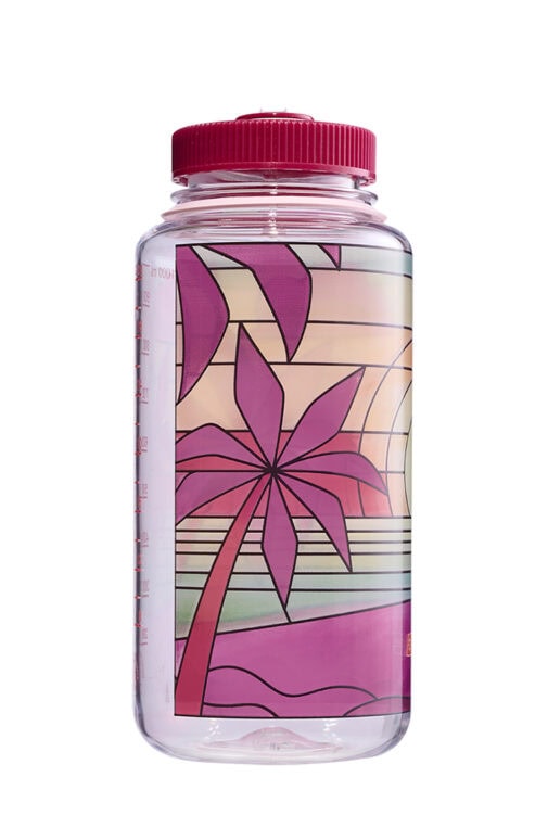 32oz Wide Mouth Stained Glass Print Bottle