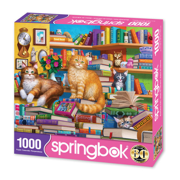 Springbok Bookshop Cats 1000pc Puzzle