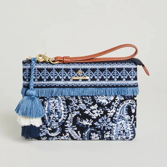 Maci Wristlet Marsh Boardwalk Paisley