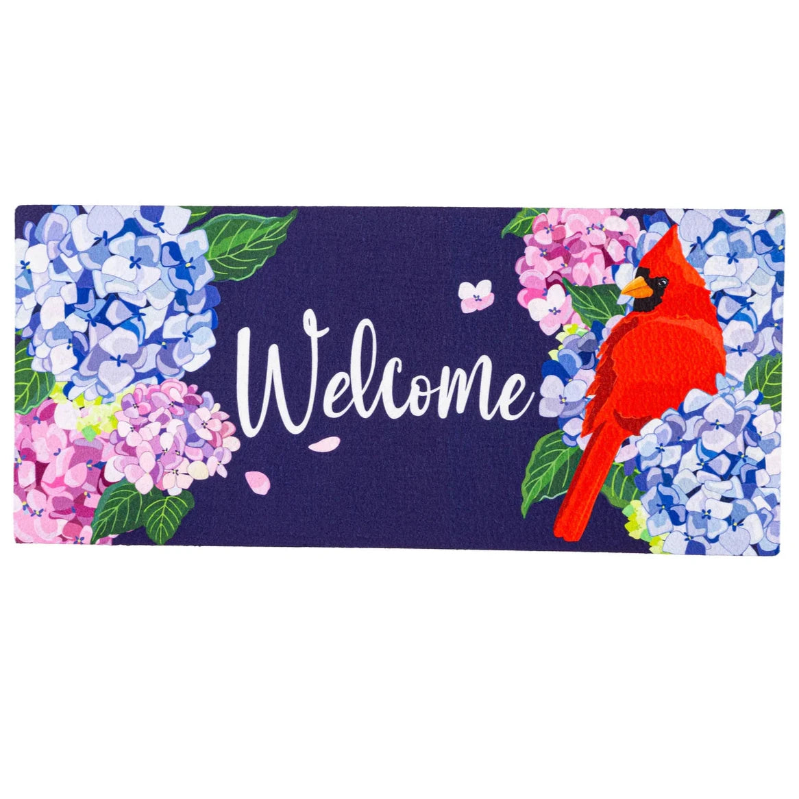 Red Cardinal &amp; Hydrangeas Sassafras Insert Mat