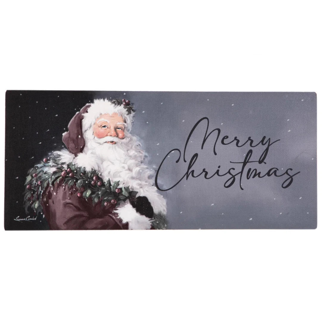 Santa in the Winter Sassafras Insert Mat