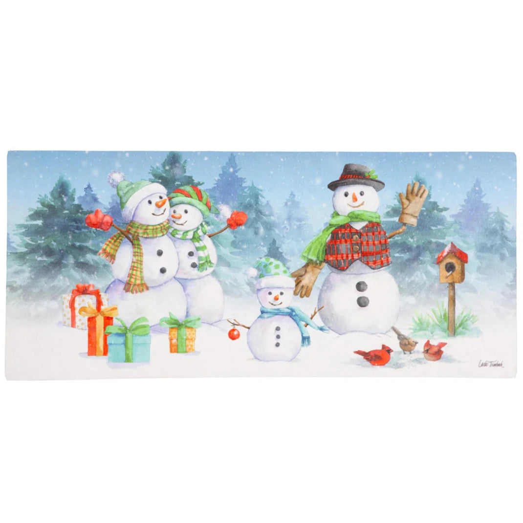 Snowman Family Sassafras Insert Mat