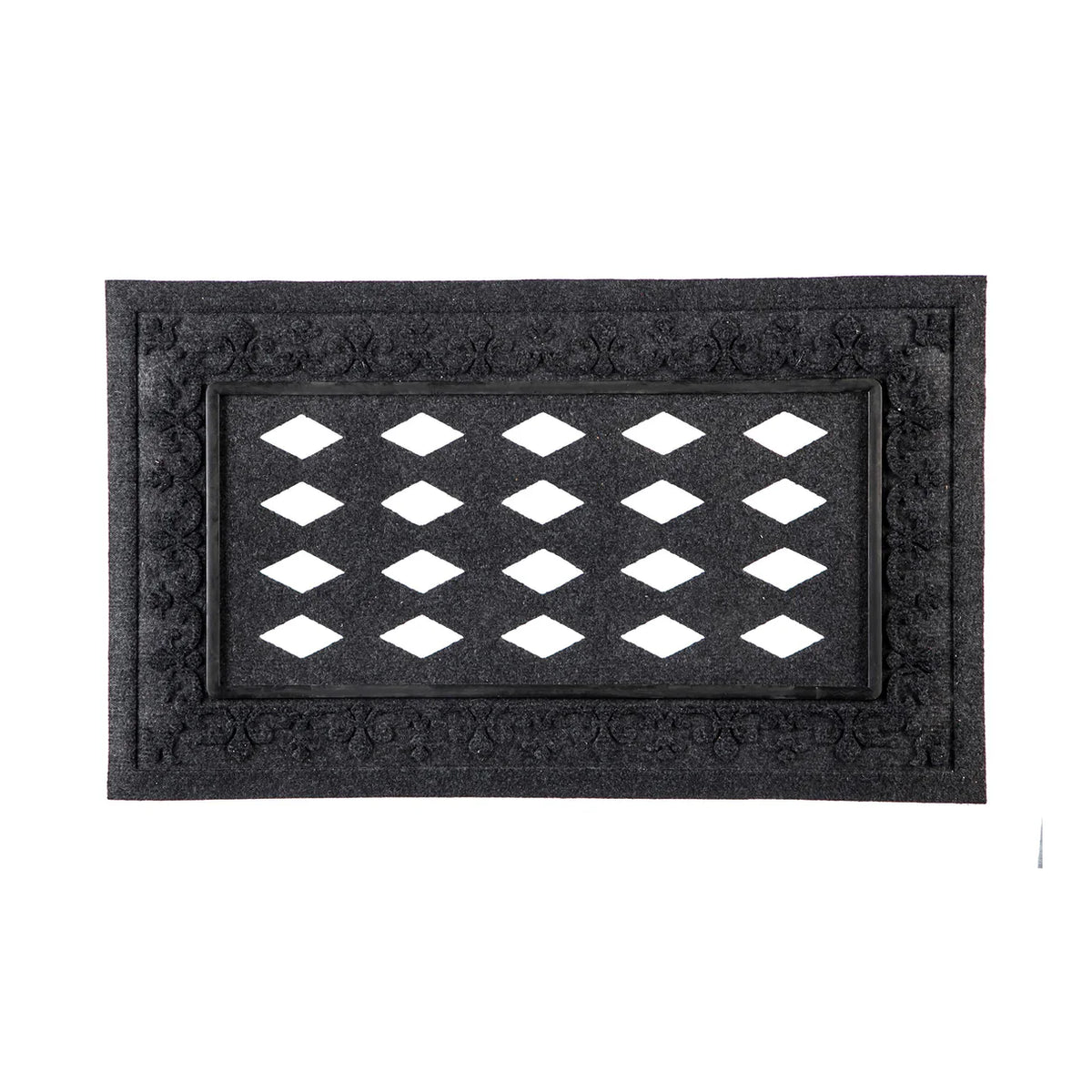 Embossed Fleur De Lis Sassafras Mat Tray