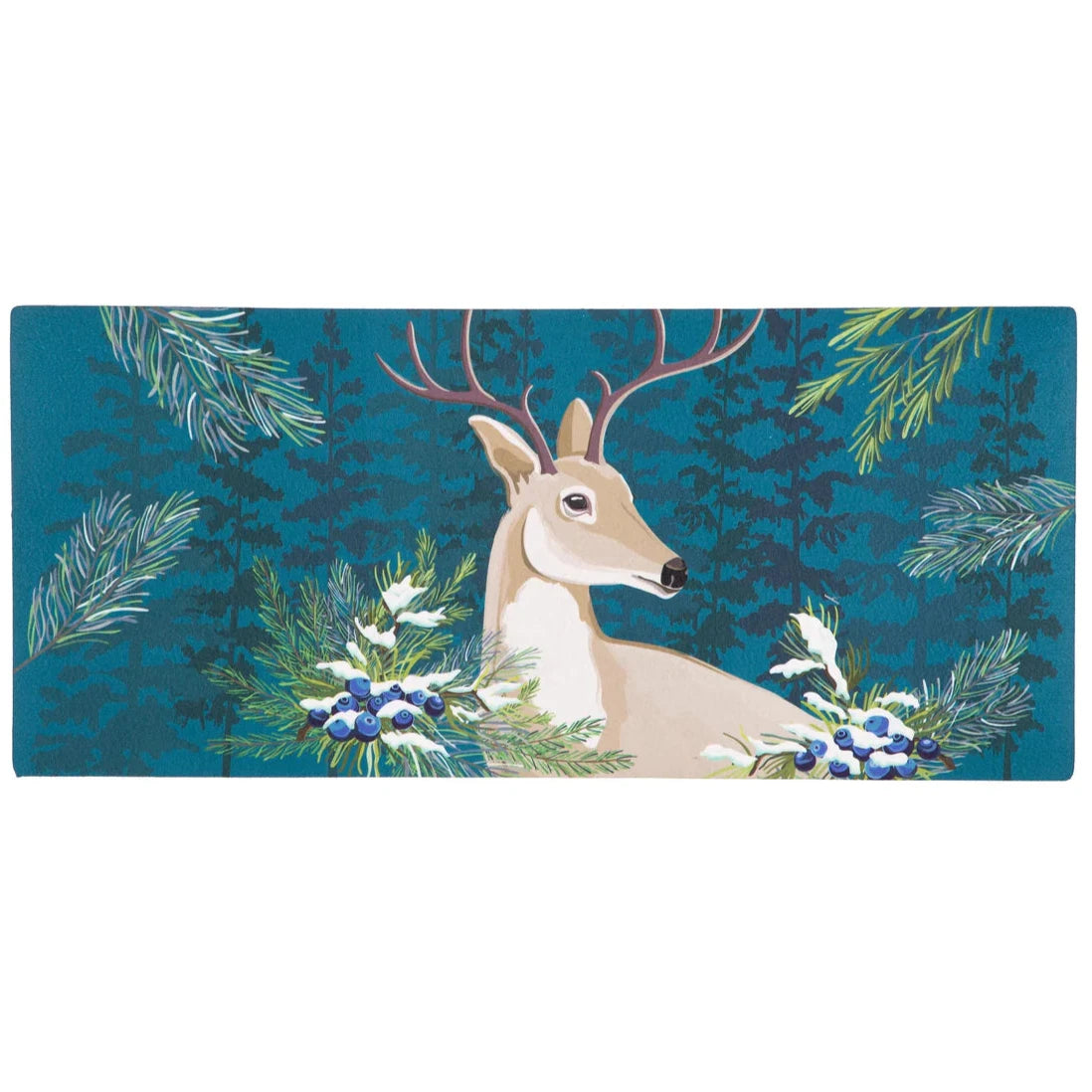 Woodland Deer Welcome Sassafras Insert Mat