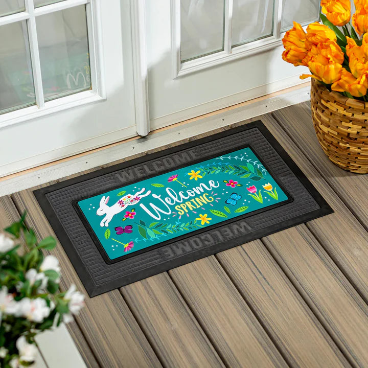 Welcome Spring Bunny Sassafras Switch Mat Insert