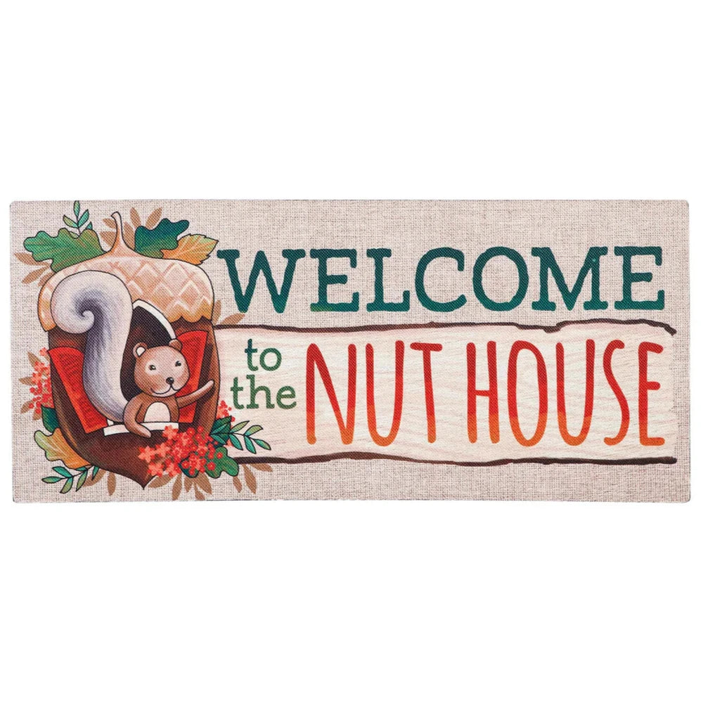 Welcome to the Nut House Sassafras Insert Mat