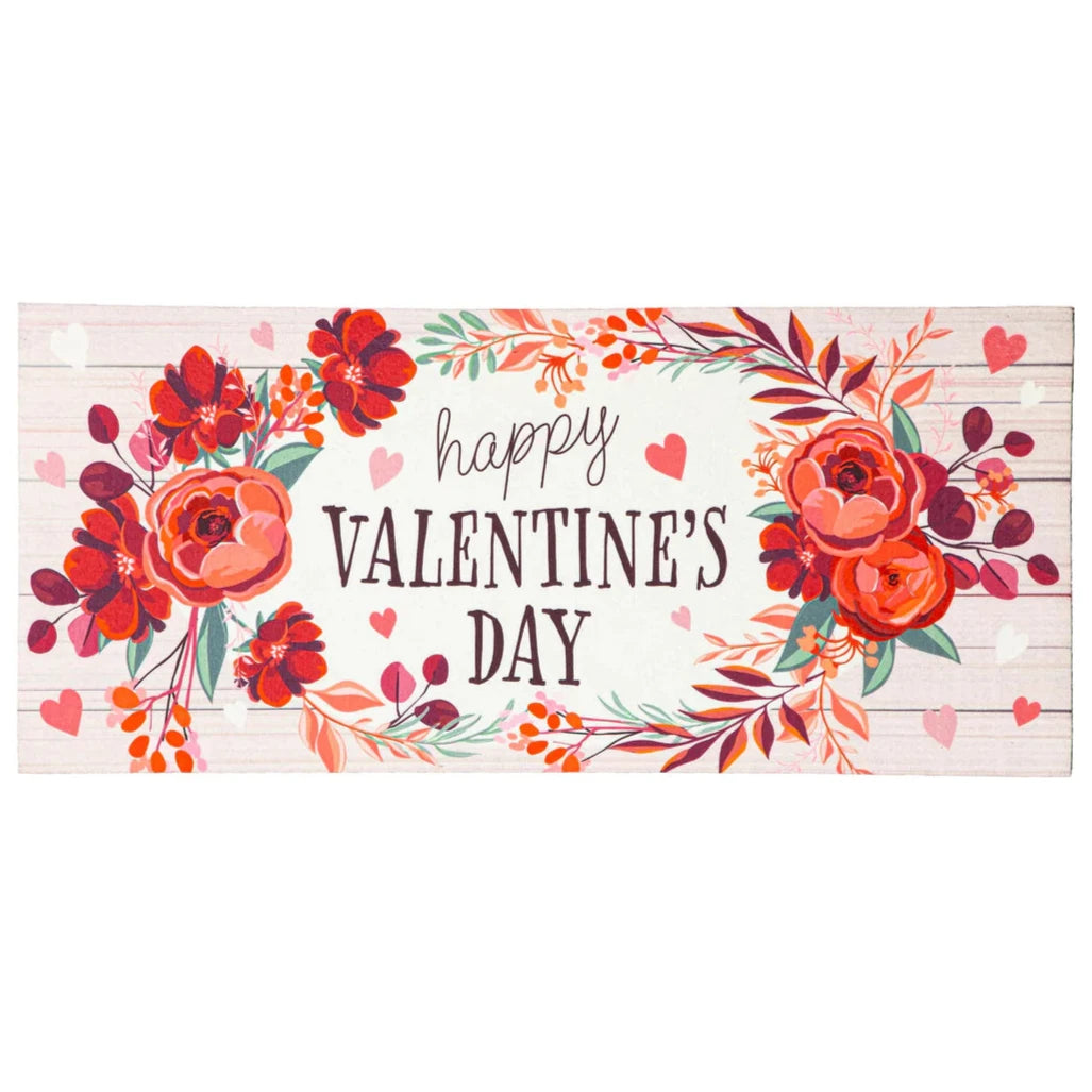 Floral Happy Valentine Sassafras Insert Mat