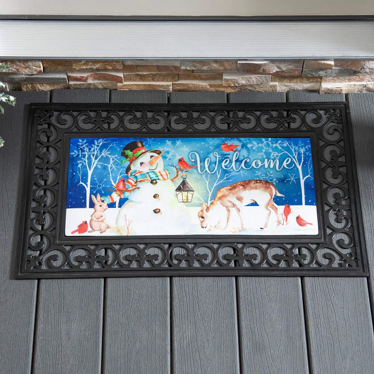 Sweet Snowman &amp; Friends Sassafras Insert Mat