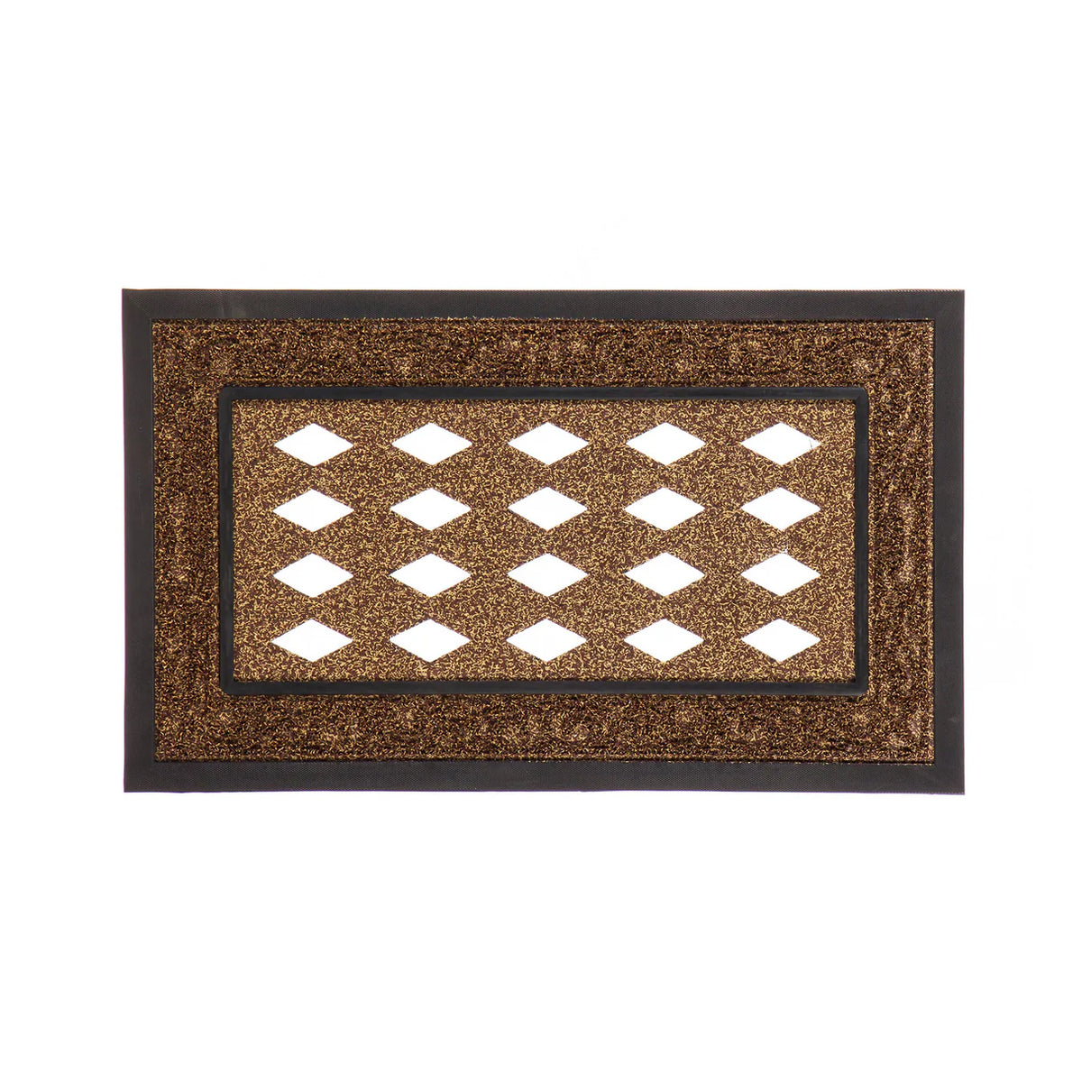 Brown Solid Scroll Sassafras Mat Tray