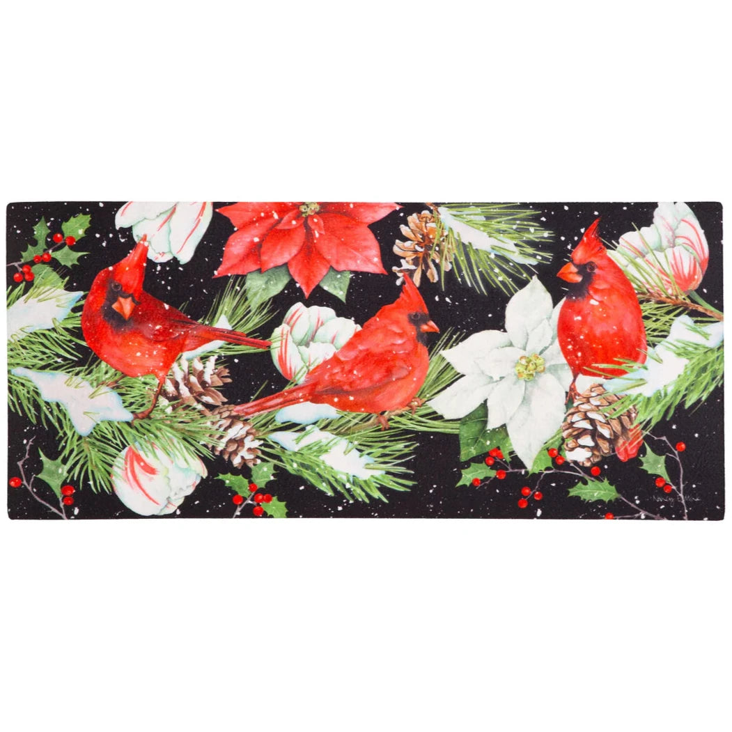 Joyful Cardinal Winter Sassafras Insert Mat