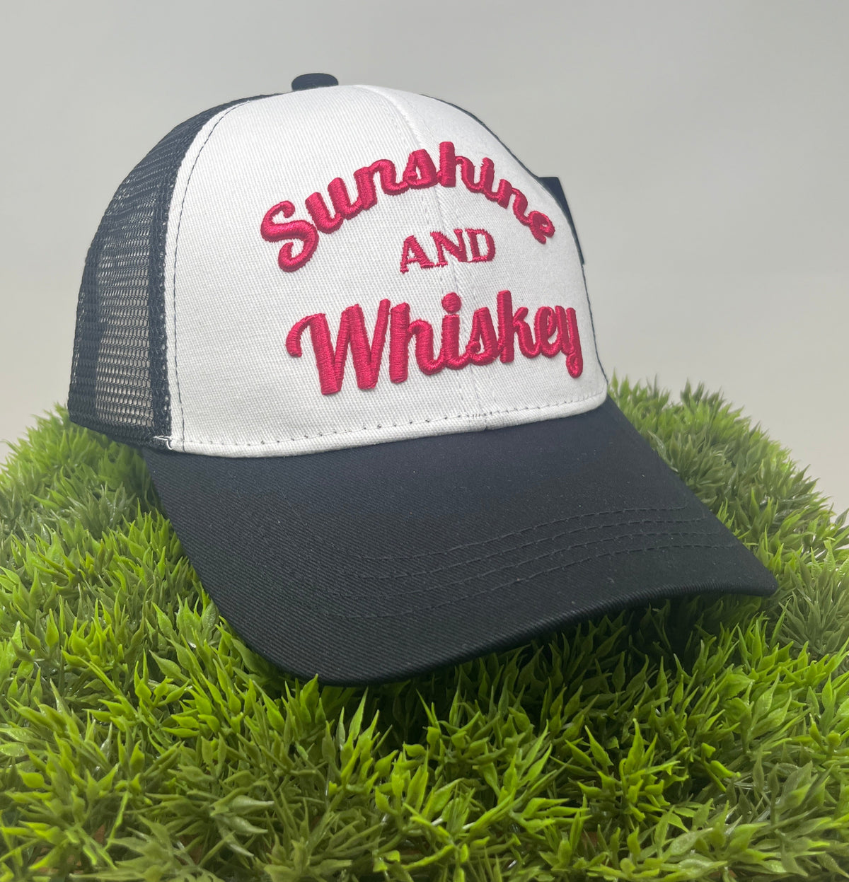 Sunshine &amp; Whiskey Trucker Hat