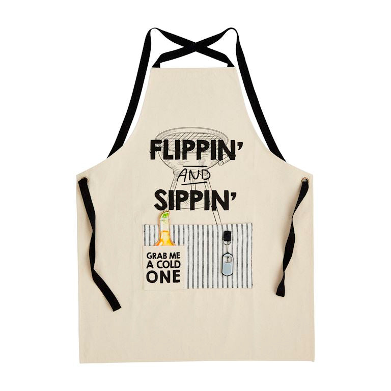 Grill Light Up Opener Apron