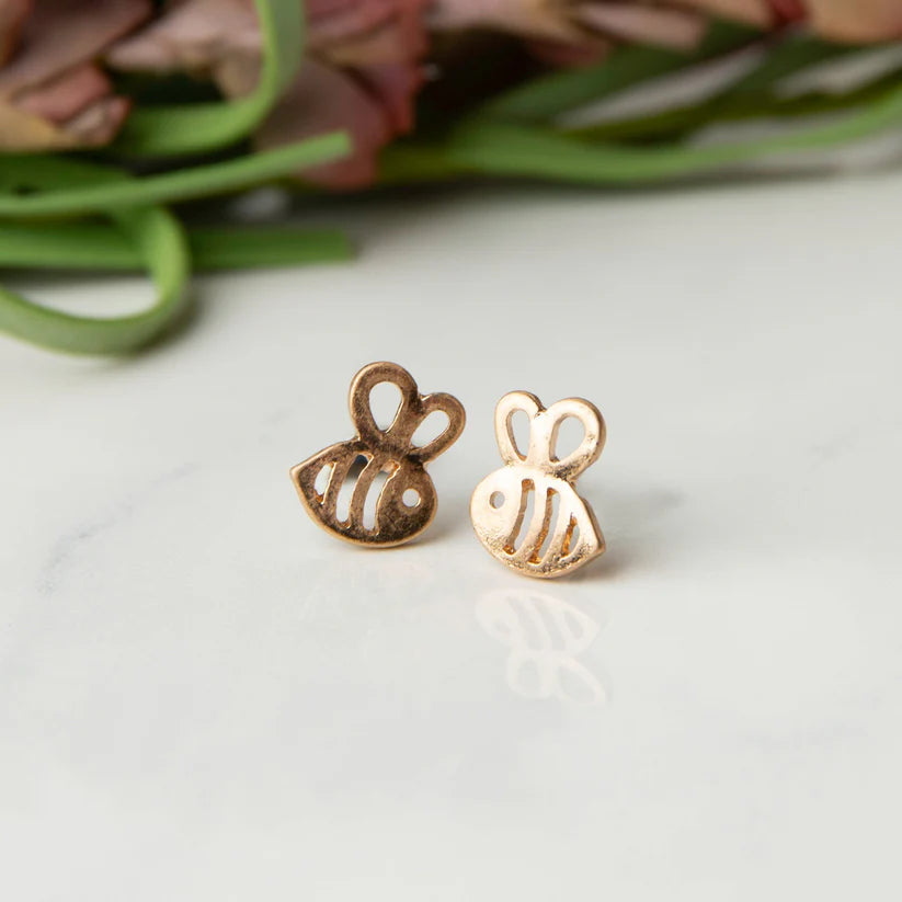 Bee Stud Bud Earrings