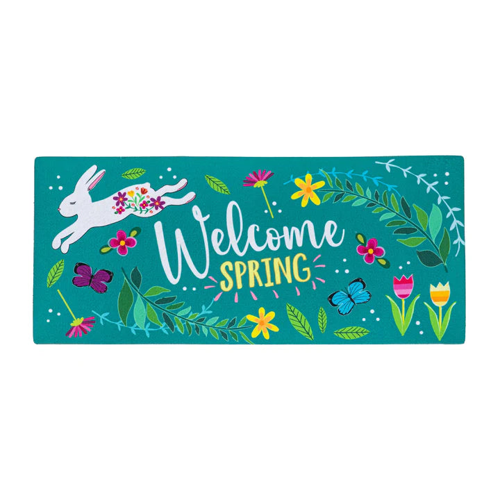 Welcome Spring Bunny Sassafras Switch Mat Insert