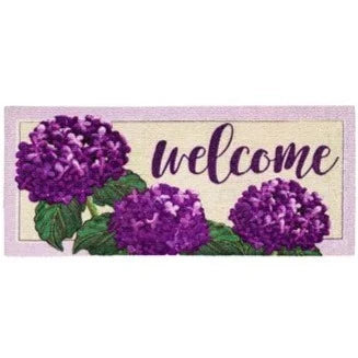 Hydrangea Welcome Textured Sassafras Insert Mat