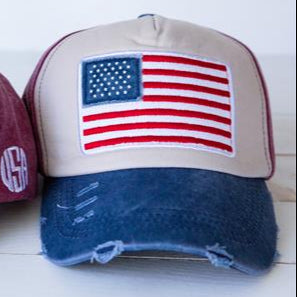 American Flag Trucker Hat