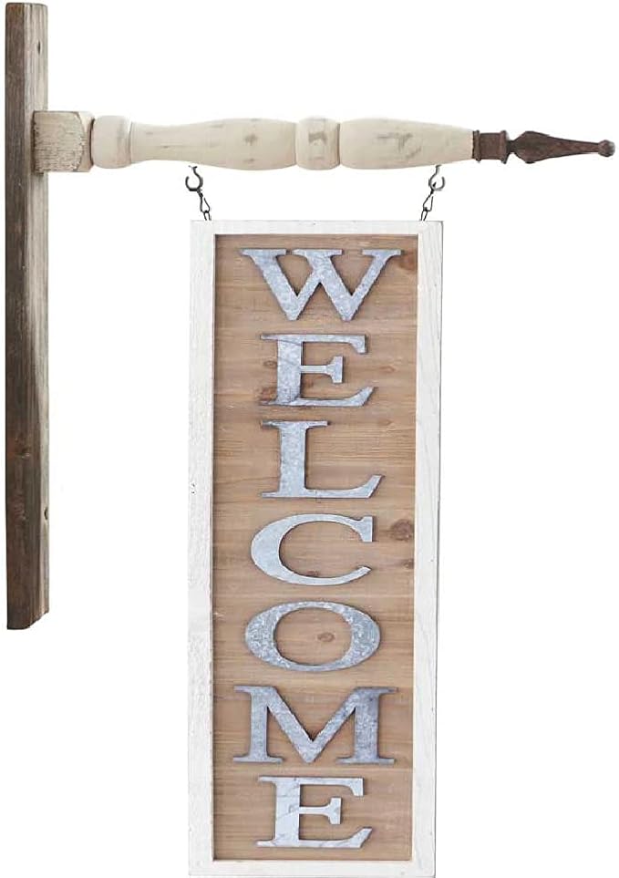 Wood &amp; Tin Welcome Sign for Arrow Holder