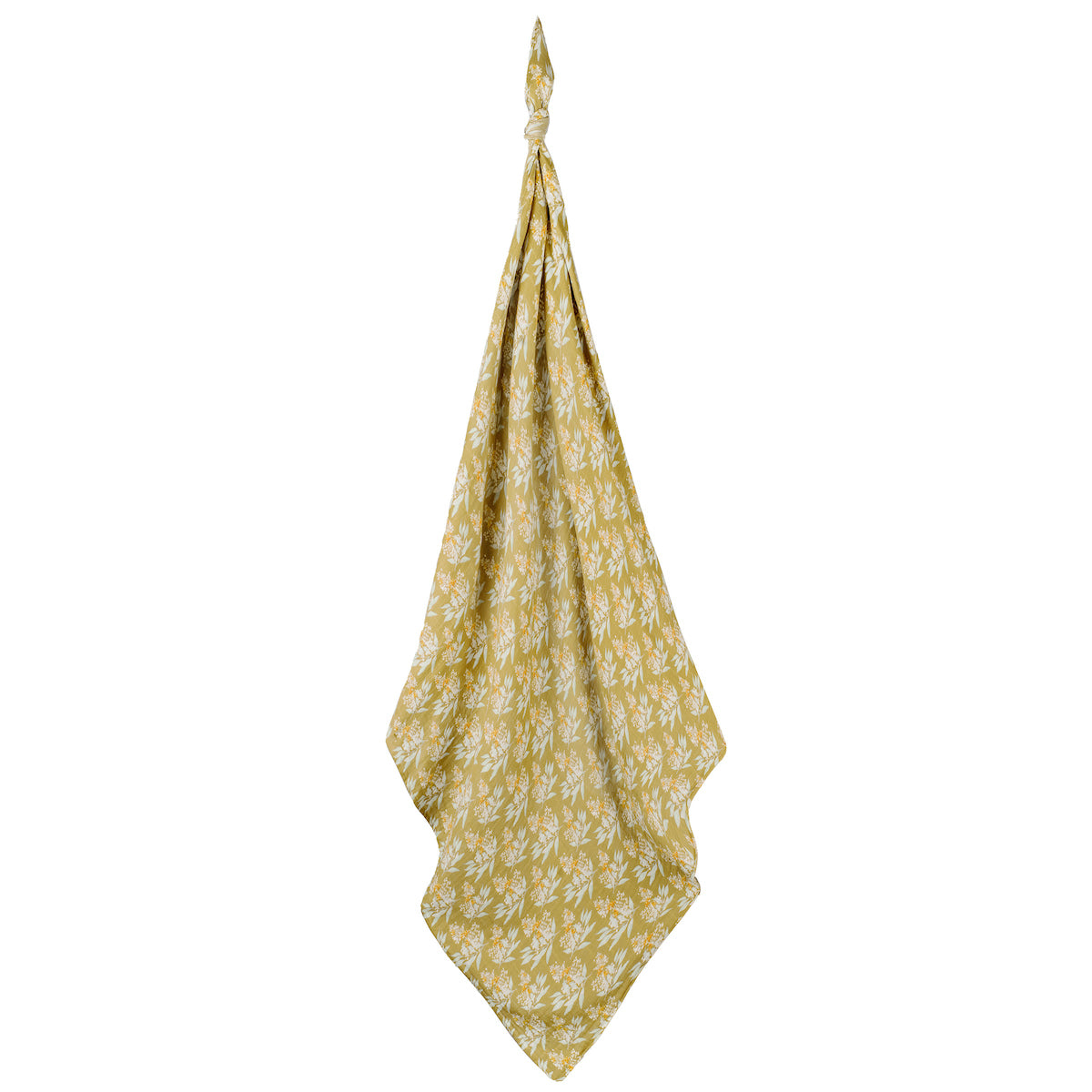 Organic Swaddle Gold Floral