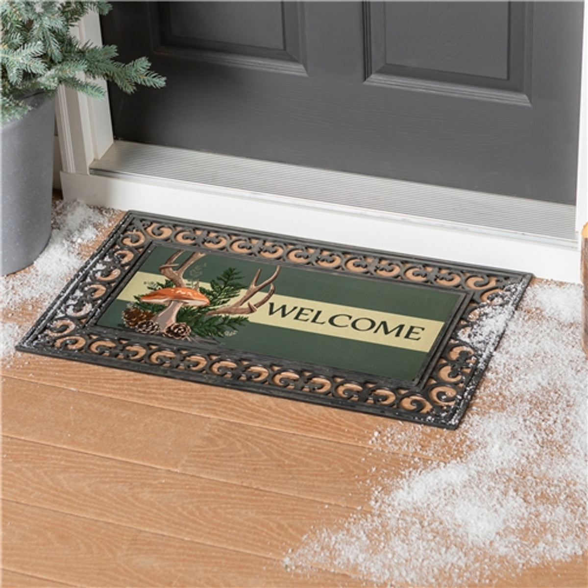 Winter Woodland Welcome Sassafras Insert Mat