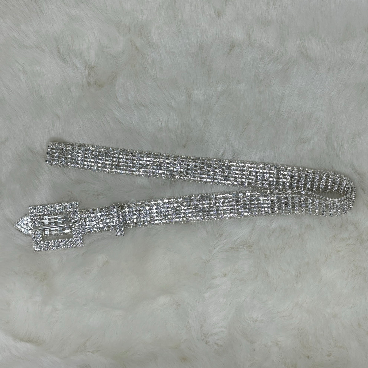 Silver Rhinestone Belt