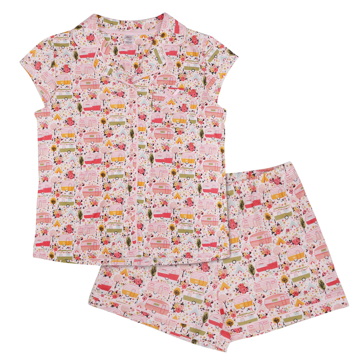 Happy Camper Short Sleeve Lounge Set