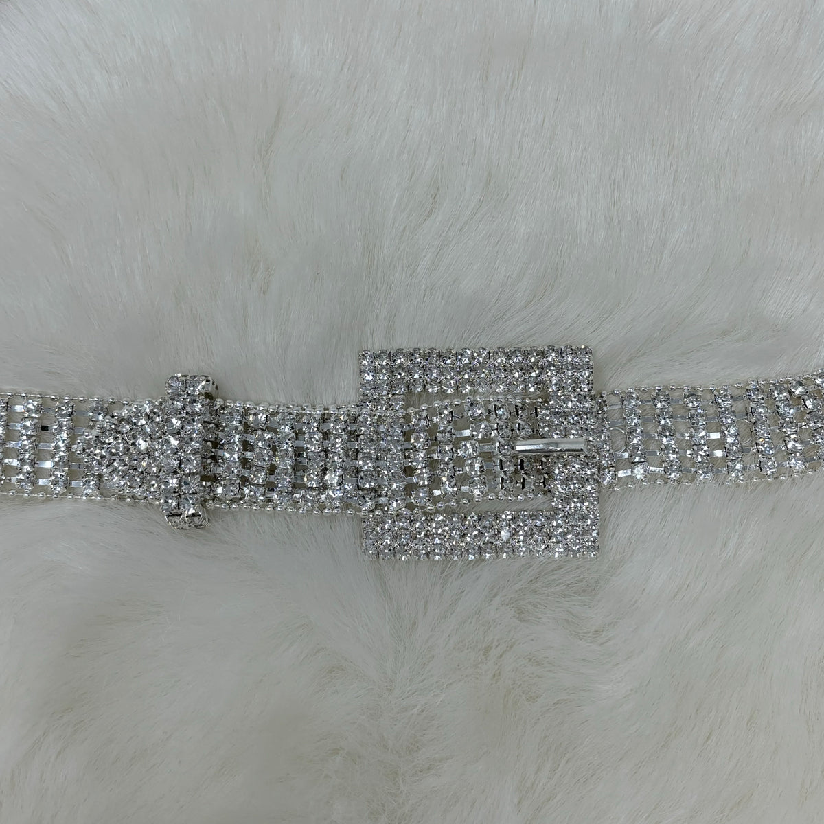 Silver Rhinestone Belt