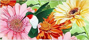 Hummingbird &amp; Daisy Trio Sassafras Insert Mat - Retired Design