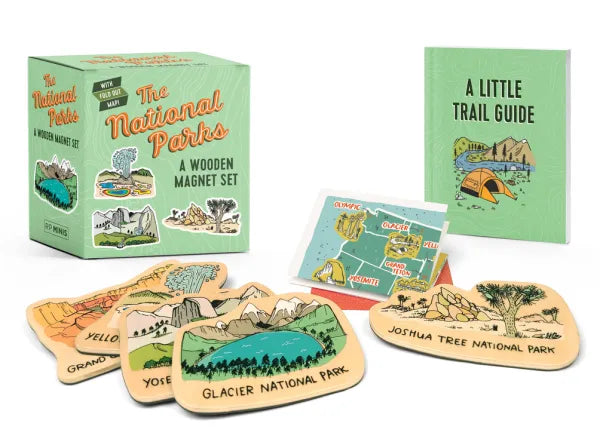 The National Parks- A Wooden Magnet Set