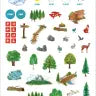 Backpack Explorer Stickers Nature Adventure