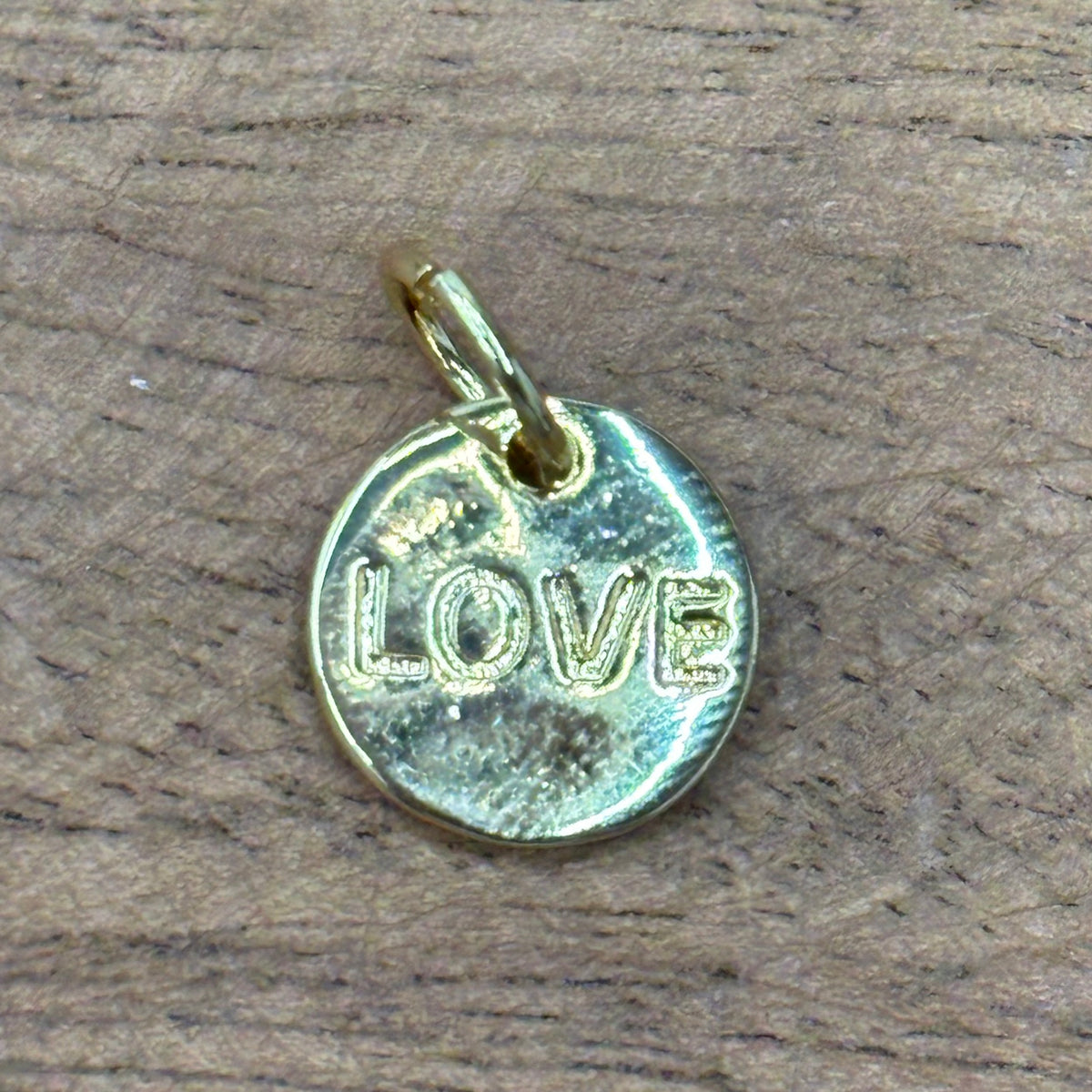 Love on Gold Disc Charm