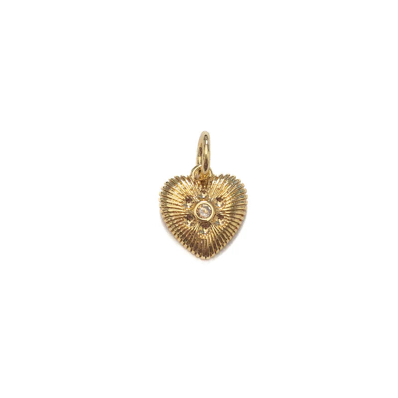 Textured Heart Charm