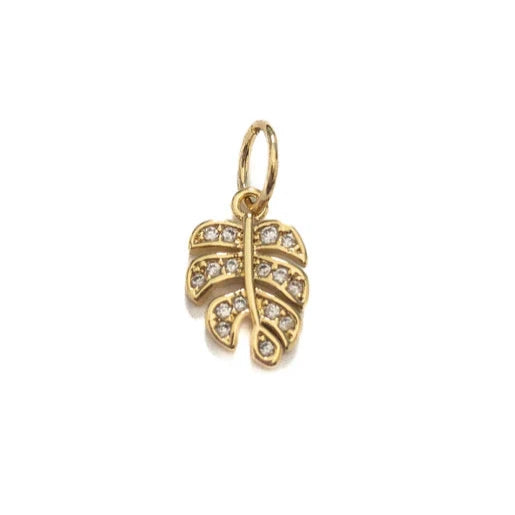 Monstera Leaf Charm