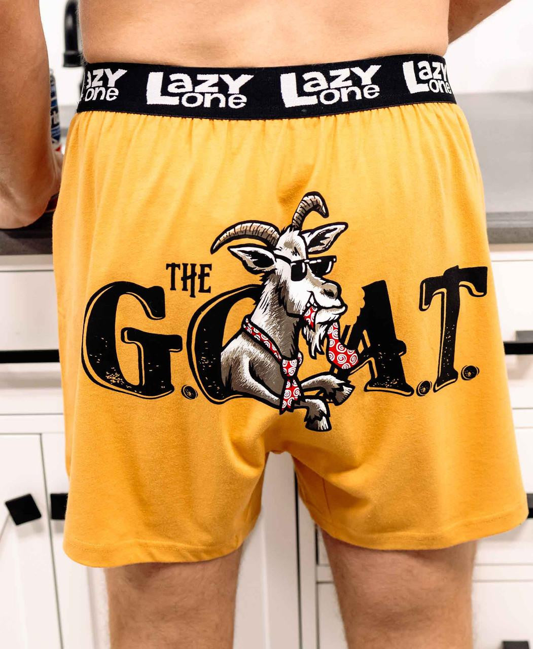 G.O.A.T. Yellow Men&#39;s Boxers