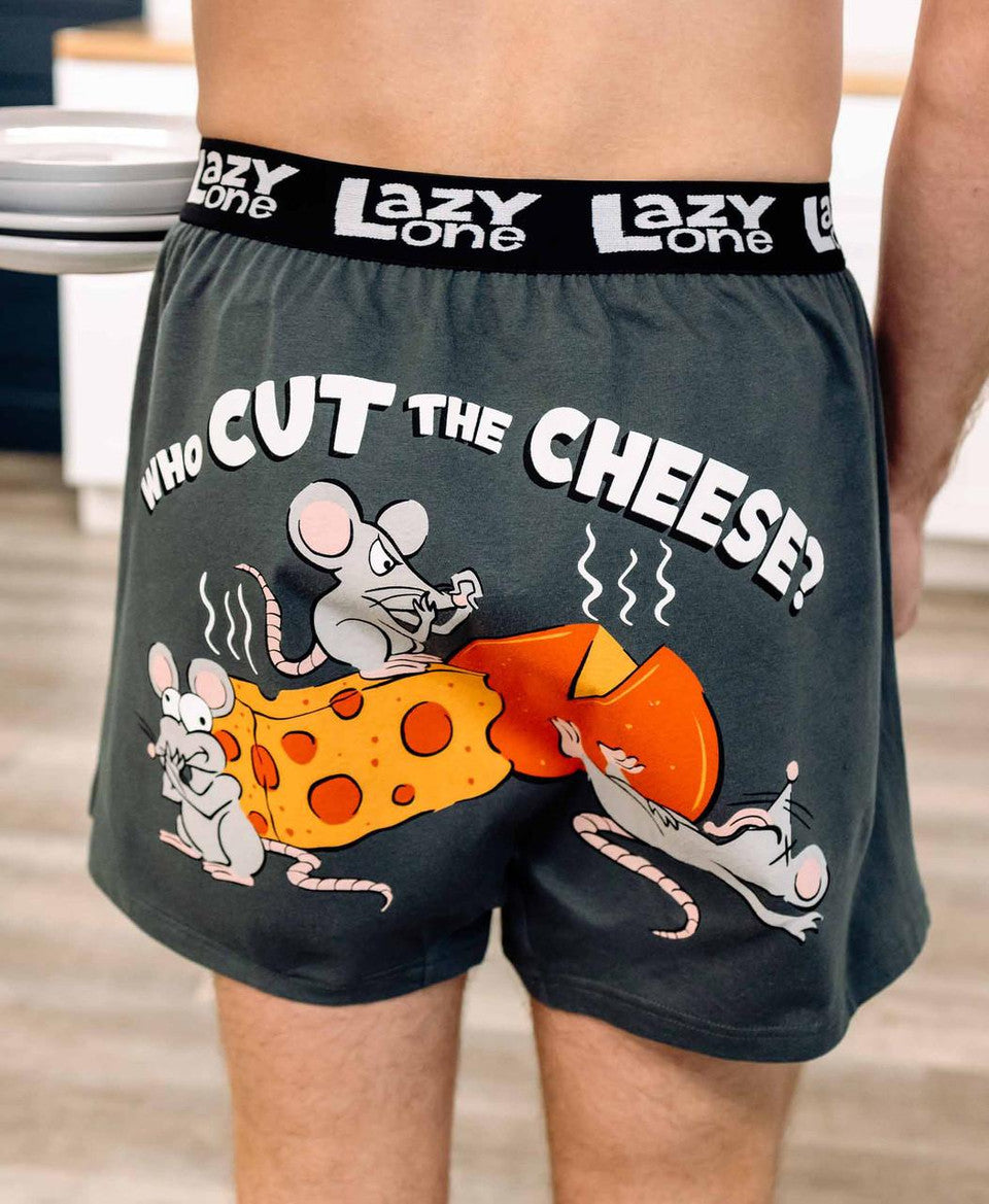 Cut The Cheese Green Men&#39;s Boxers