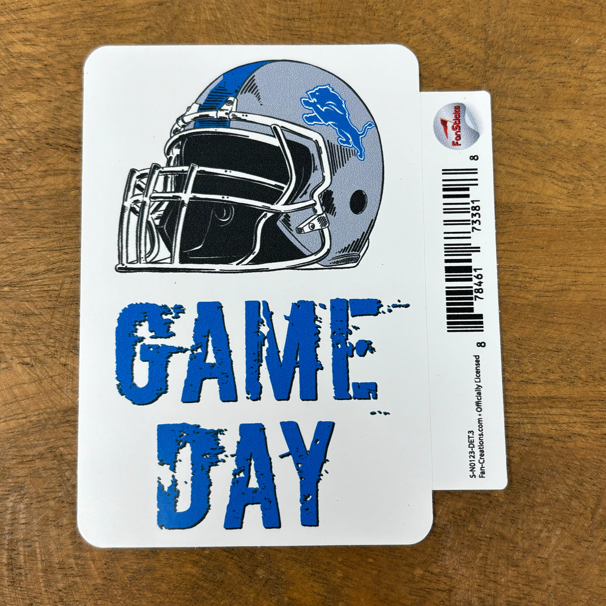 Game Day Detroit Lions Sticker