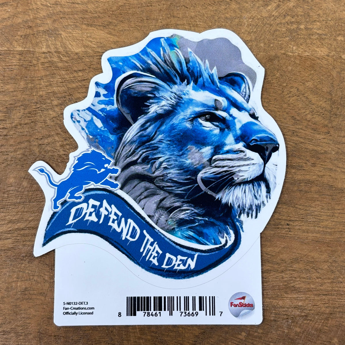 Defend the Den AI Detroit Lions Sticker