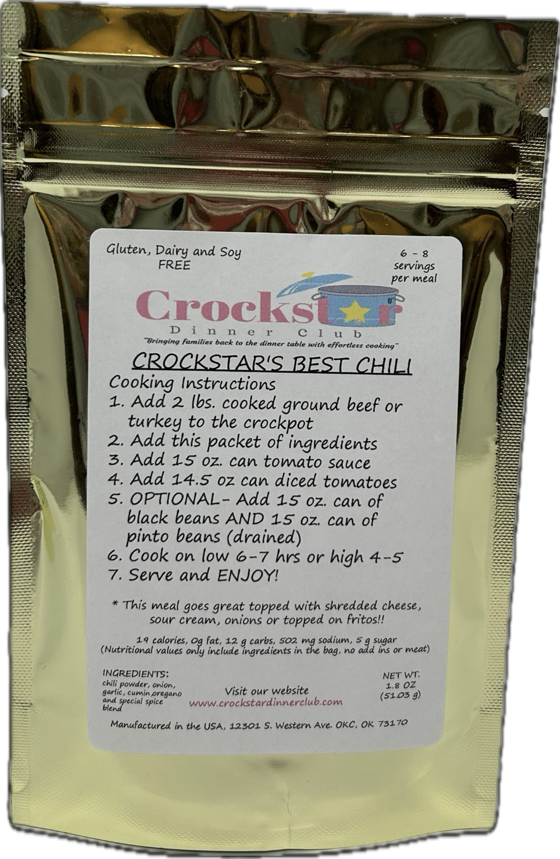 Best Chili Crockstar Dinner Mix