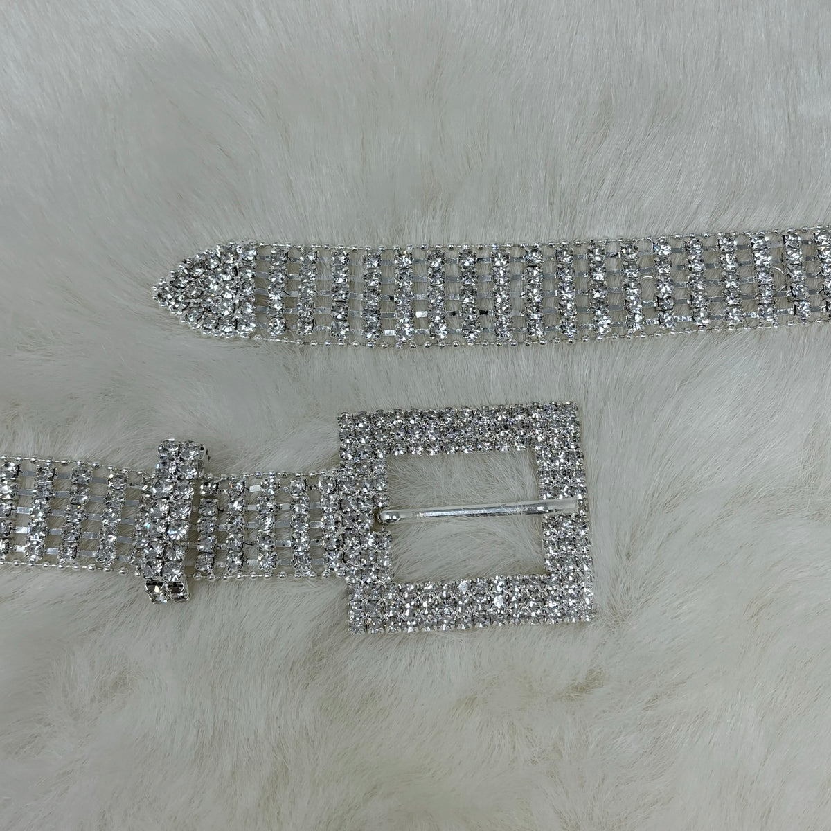 Silver Rhinestone Belt