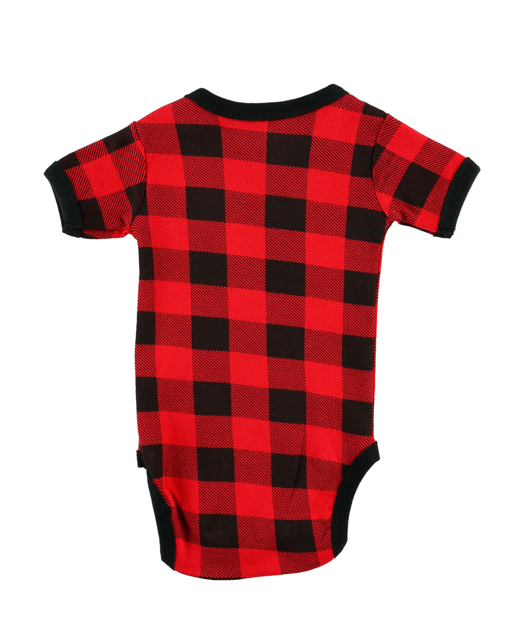 Moose Plaid Applique Creeper